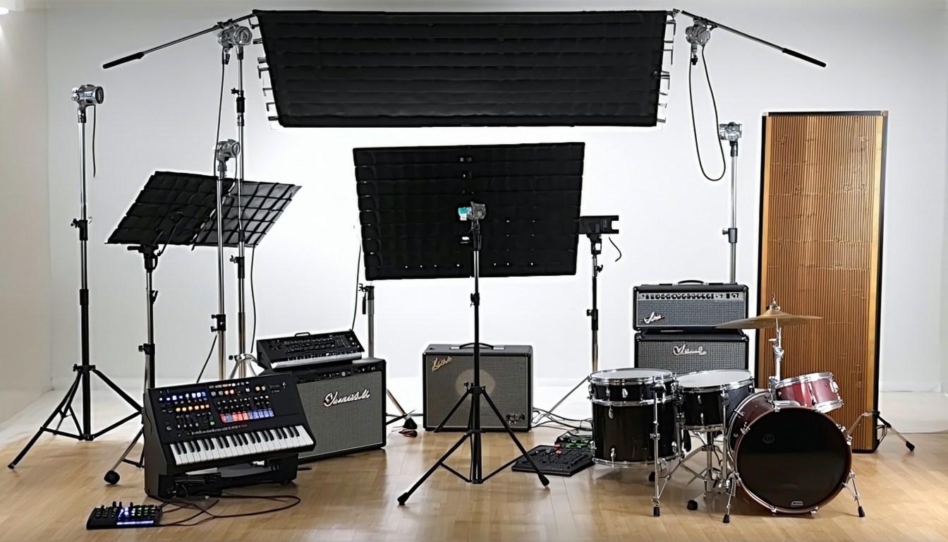 Producción musical en estudio profesional
